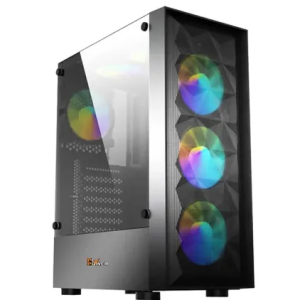 PC Power Wind Fury Mesh Mid Tower ATX Gaming Casing